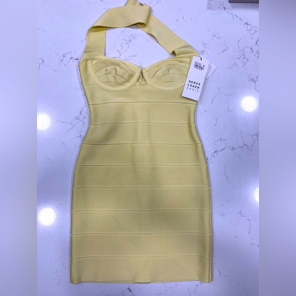 Herve Ledger Sexy Fitted Mini Dress